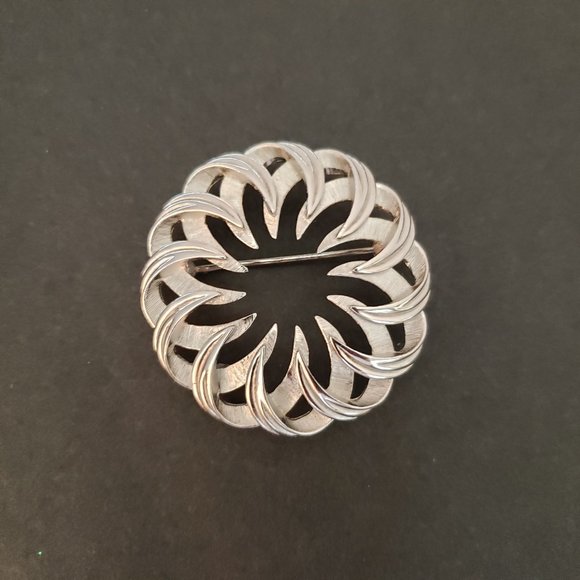 Trifari Jewelry - 2 For $20   Trifari silver tone wind swept effect brooch